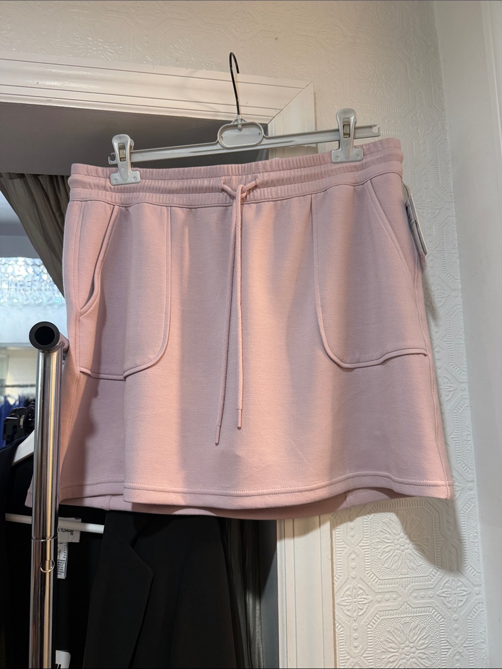 Liverpool Light Pink Drawstring Skort with Front Pockets